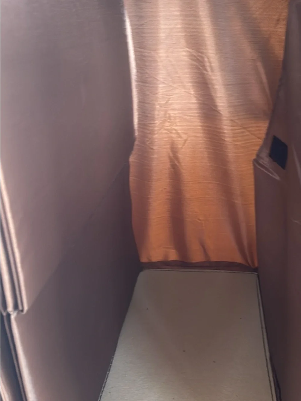 Source Unknown Brown Hanging Fabric Closet Organizer with Multiple Cubes